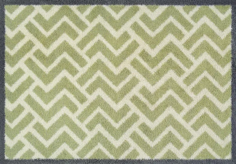 Fußmatte 60x85 Herringbone Green grün