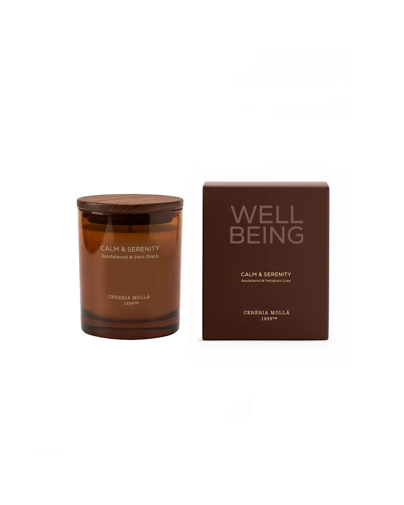 Calm & Serenity Duftkerze 230 g – Sandalwood & Petitgrain Lime