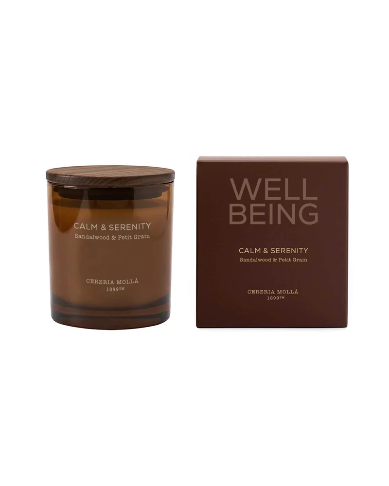 Calm & Serenity Duftkerze 370 g | 2 Dochte – Sandalwood & Petitgrain Lime