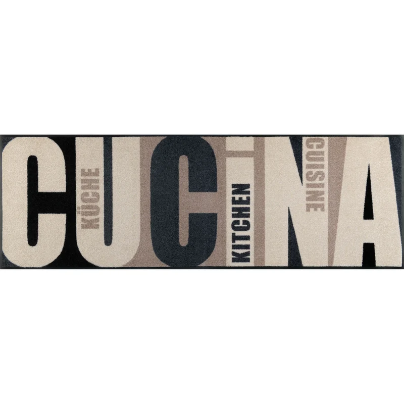 Teppichläufer 60x180 Cucina pura beige
