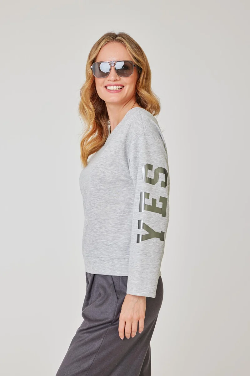 YES Sweatshirt grau