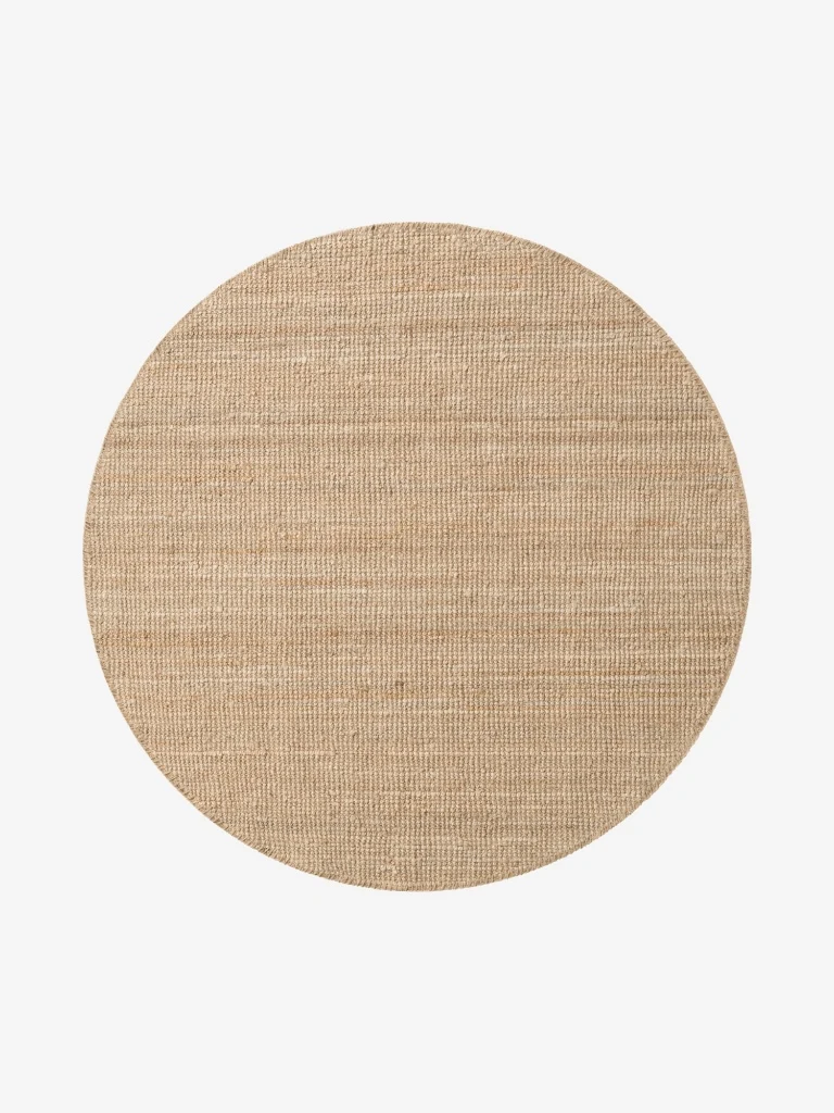 Juteteppich Jaipur Beige Rund