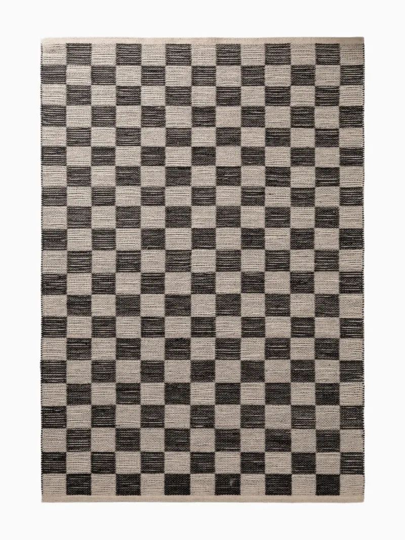 Jute Teppich Rex Anthrazit Braun