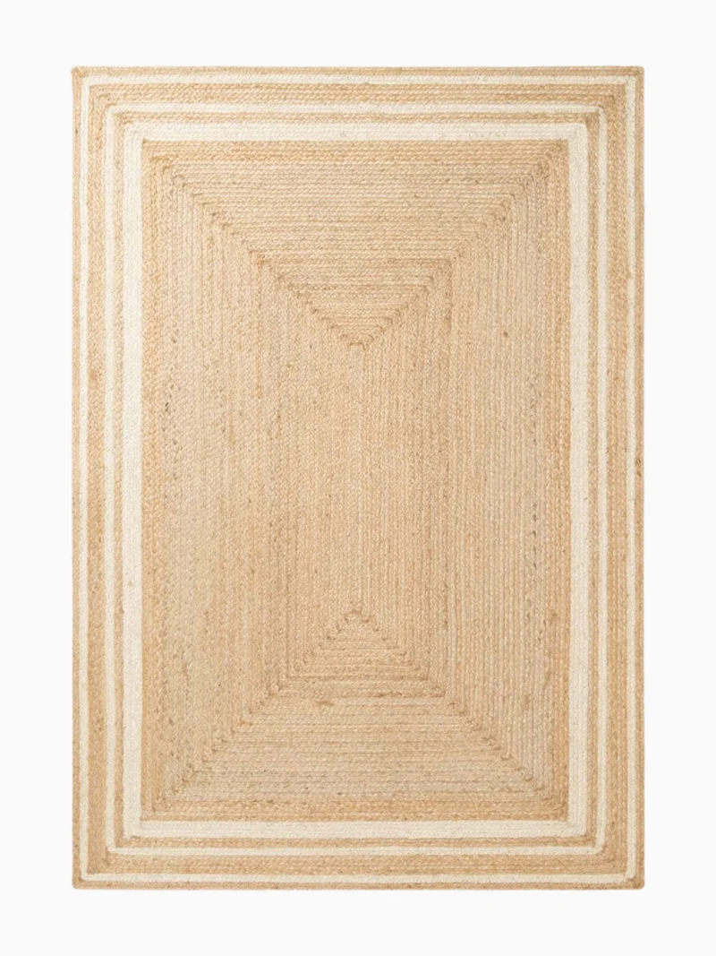 Jute Teppich Looma Beige Weiß