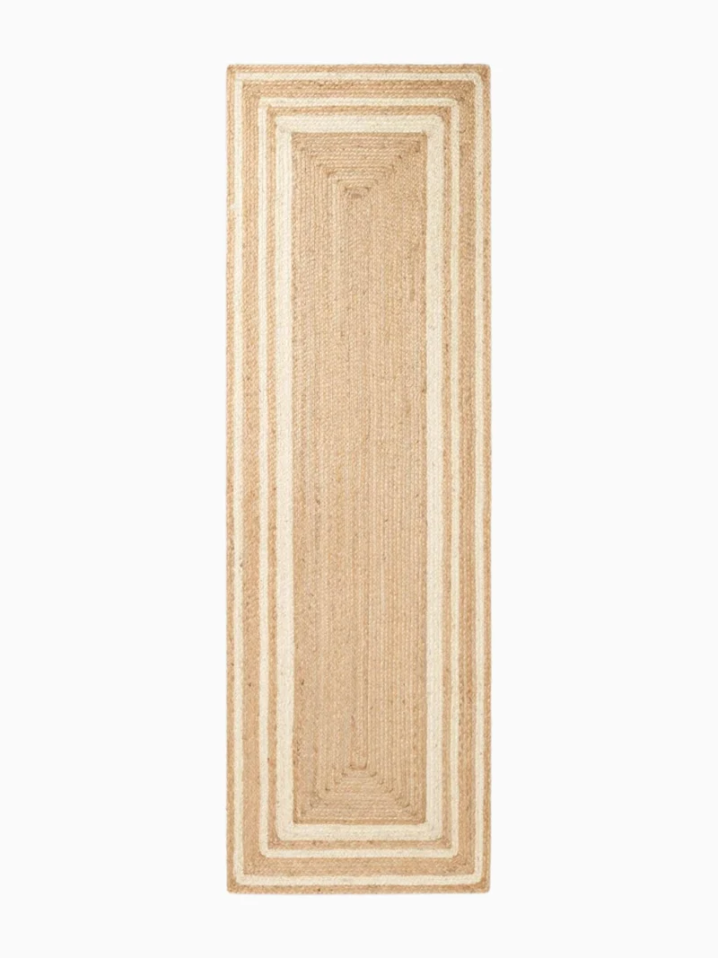 Jute Teppich Looma Beige Weiß Läufer