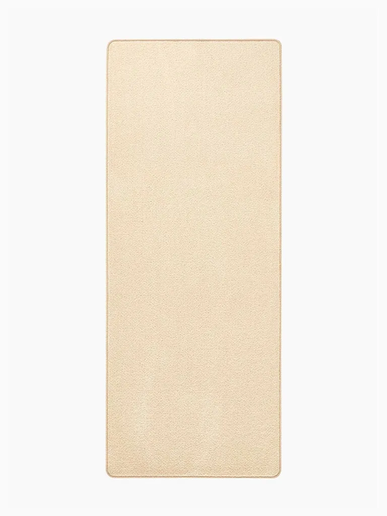 Einfarbiger Teppich Fancy Beige Läufer