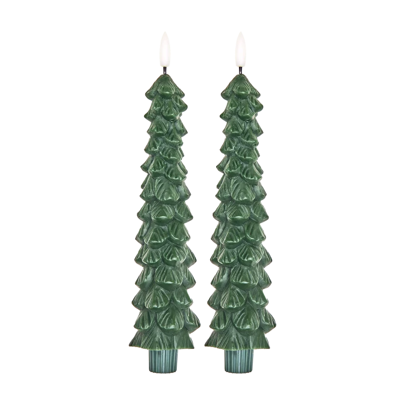 Weihnachtsbaum-LED-Kerzen 2er-Set
