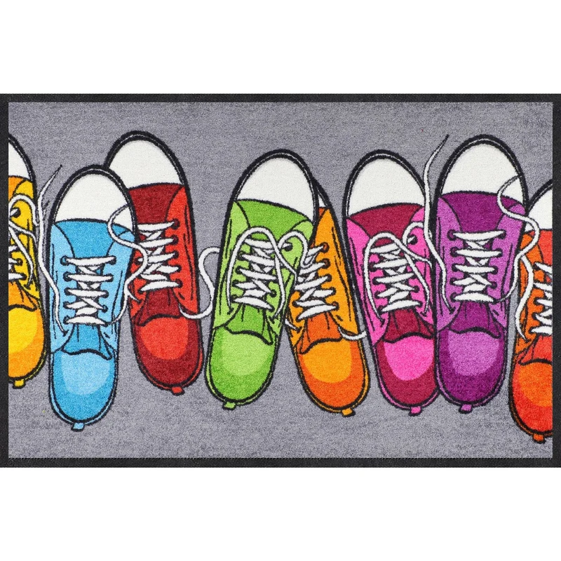 Fußmatte 50x75 Bunte Turnschuhe