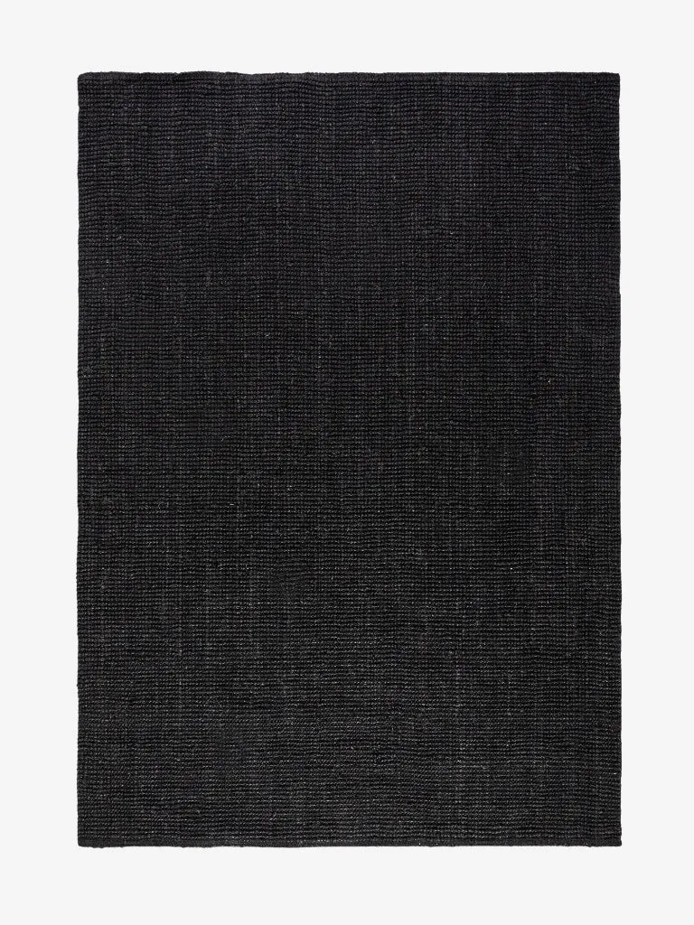 Juteteppich Jaipur Schwarz