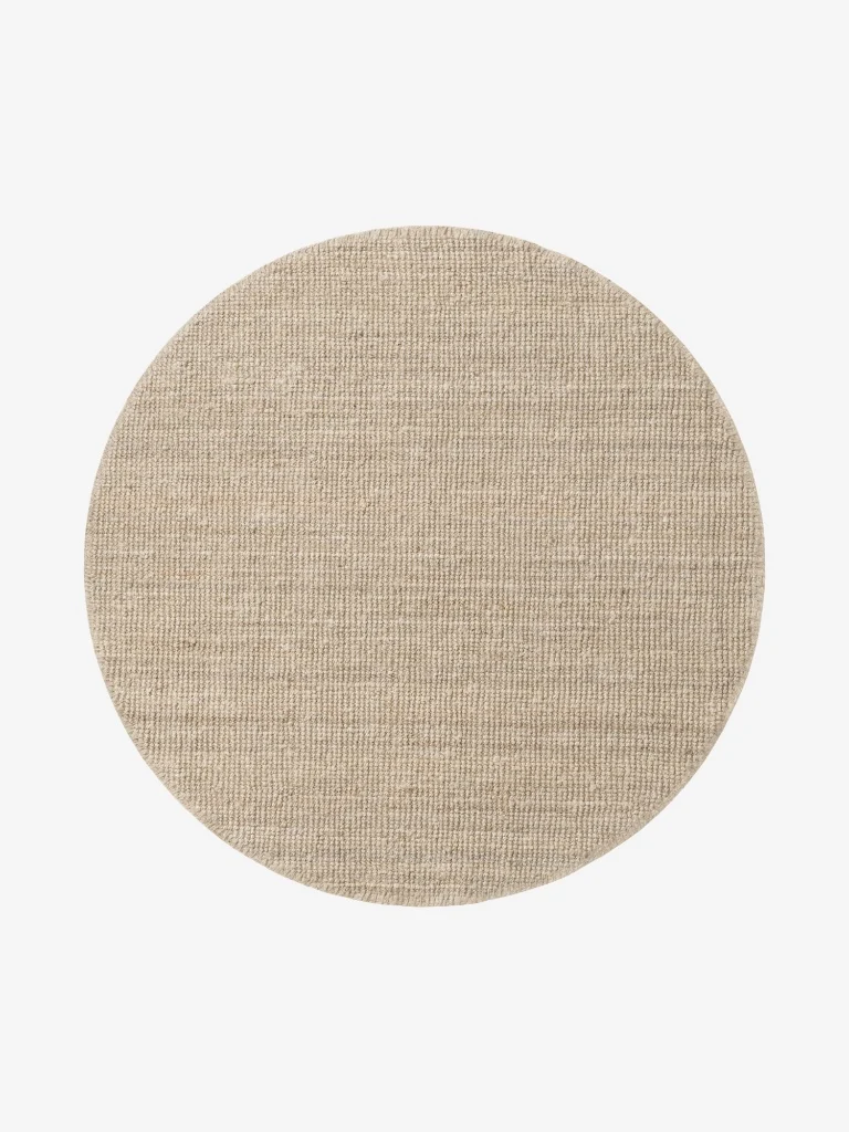 Juteteppich Jaipur Creme Rund