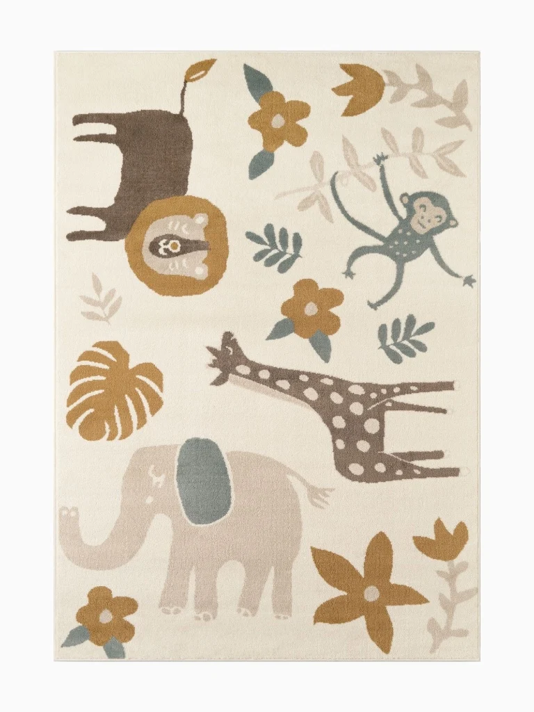 Kinderteppich Safari Beige