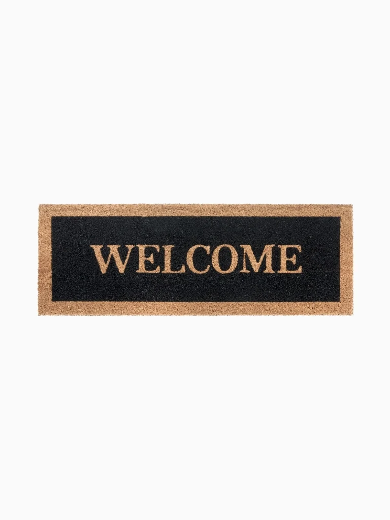 Fußmatte Außen Innen Welcome Beige
