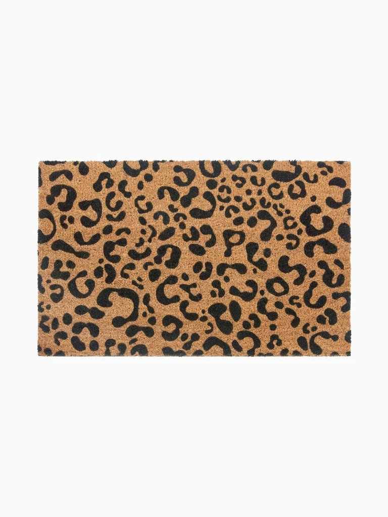 Fußmatte Außen Innen Leopard Beige