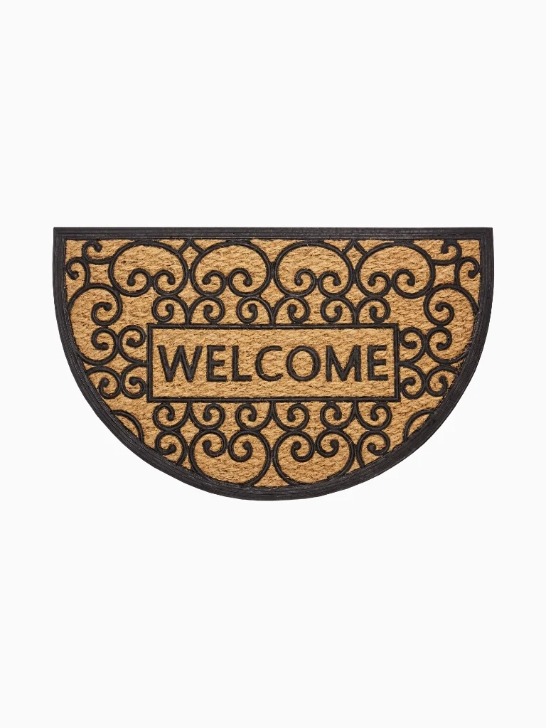 Fußmatte Außen Innen Welcome Beige