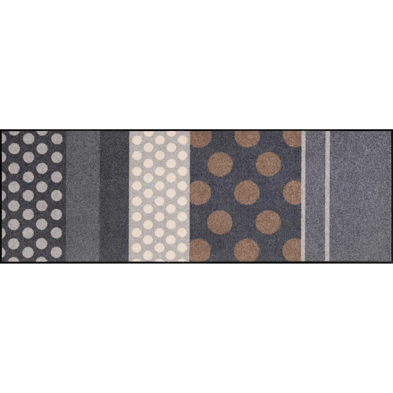 Teppichläufer 60x180 Glamour Dots Grau grau