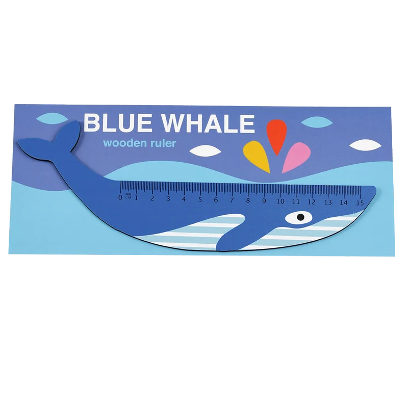 Holzlineal Blauwal