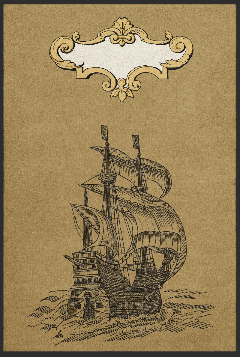 Fussmatte Segelschiff 10802