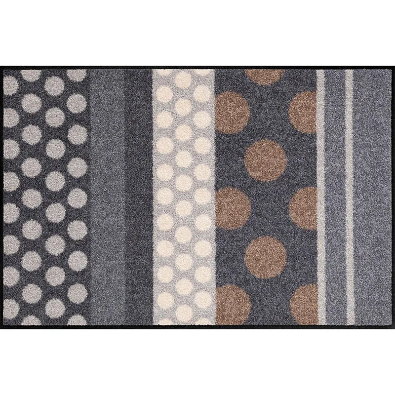 Fußmatte 50x75 Glamour Dots Grau grau