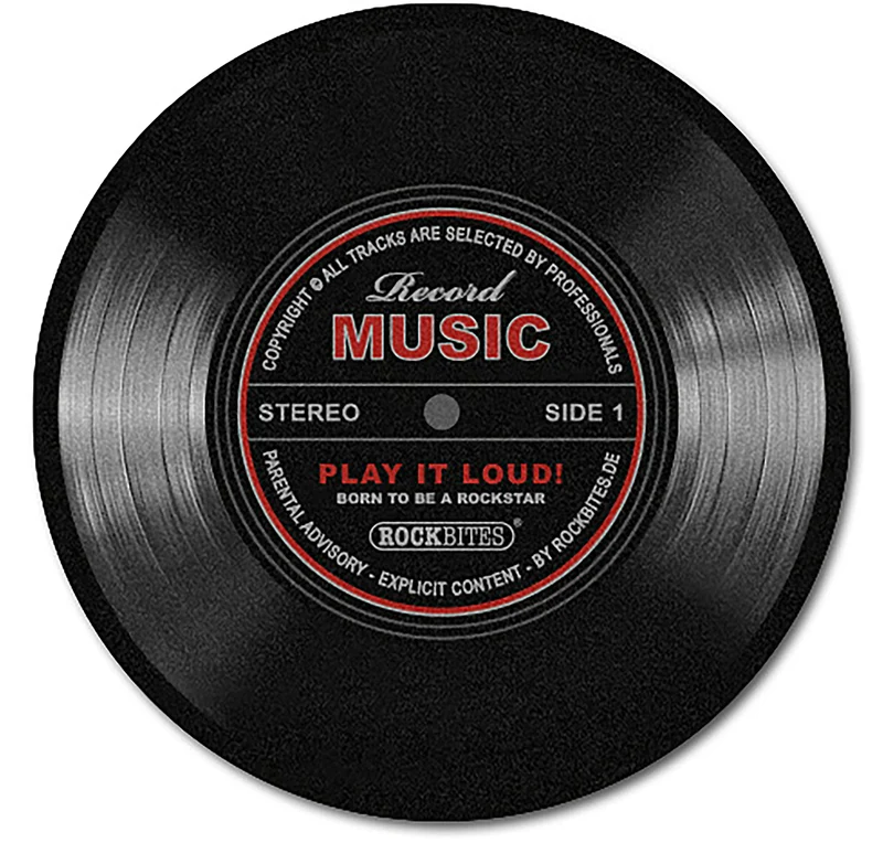 Record Music Teppich groß Schallplatte