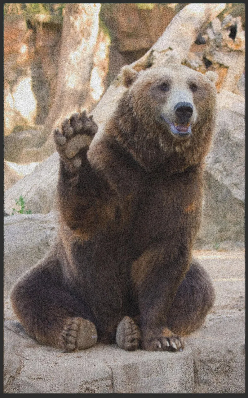 Fussmatte Braunbär 7141