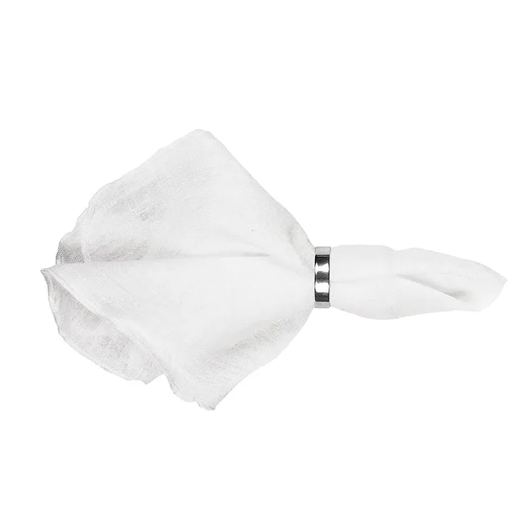 BROSTE COPENHAGEN Leinenserviette Gracie Weiss