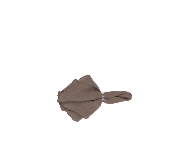 BROSTE COPENHAGEN Leinenserviette Gracie brown