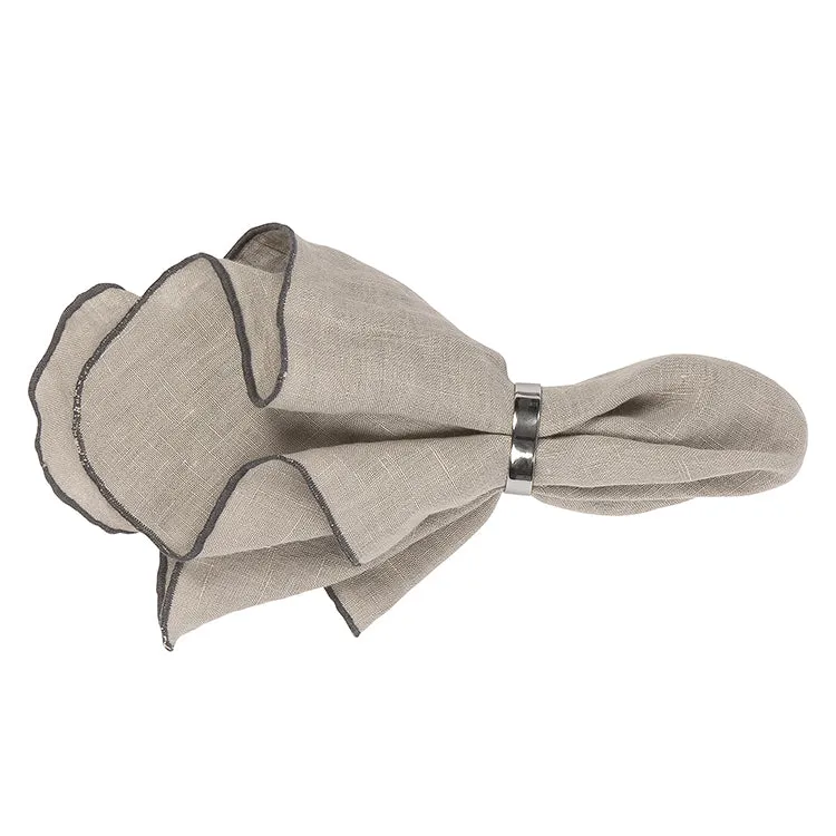 BROSTE COPENHAGEN Leinenserviette Gracie Simply Taupe