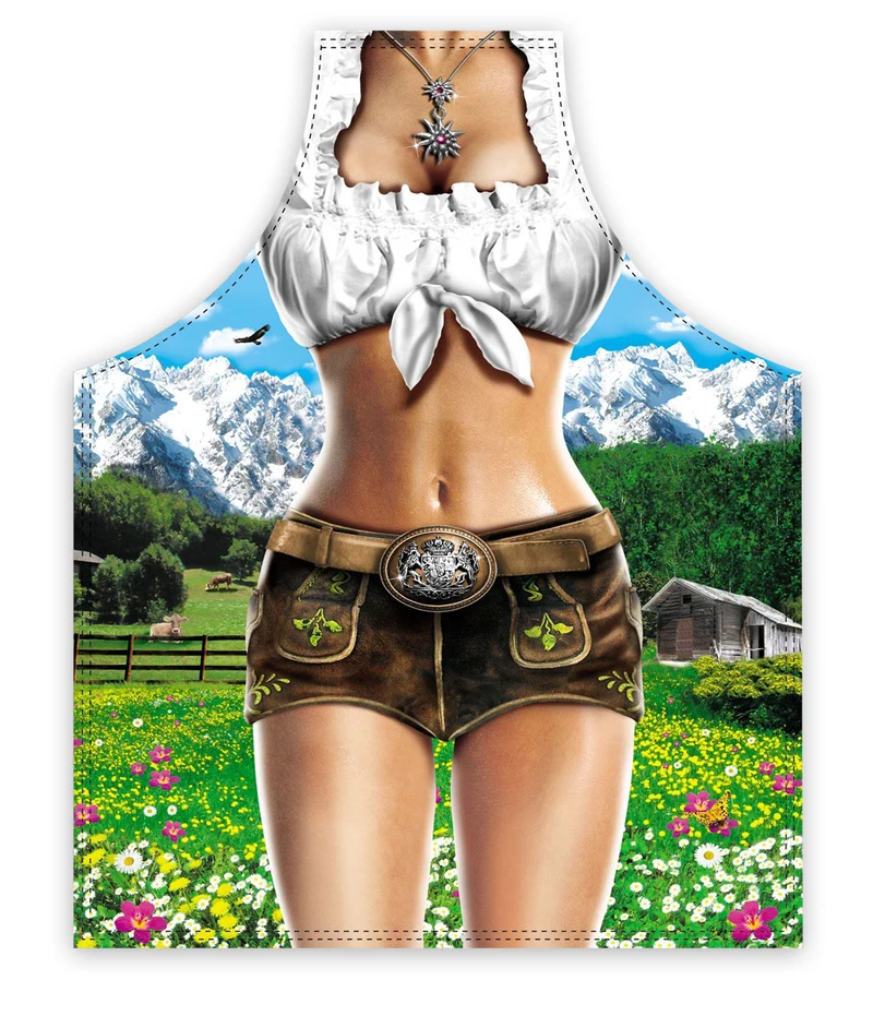 Alpenmodel Kochschürze SIE Oktoberfest Dirndl