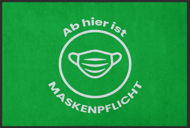 Fussmatte Maskenpflicht 10612