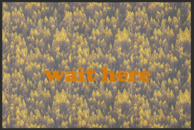 Fussmatte Wait here 10609