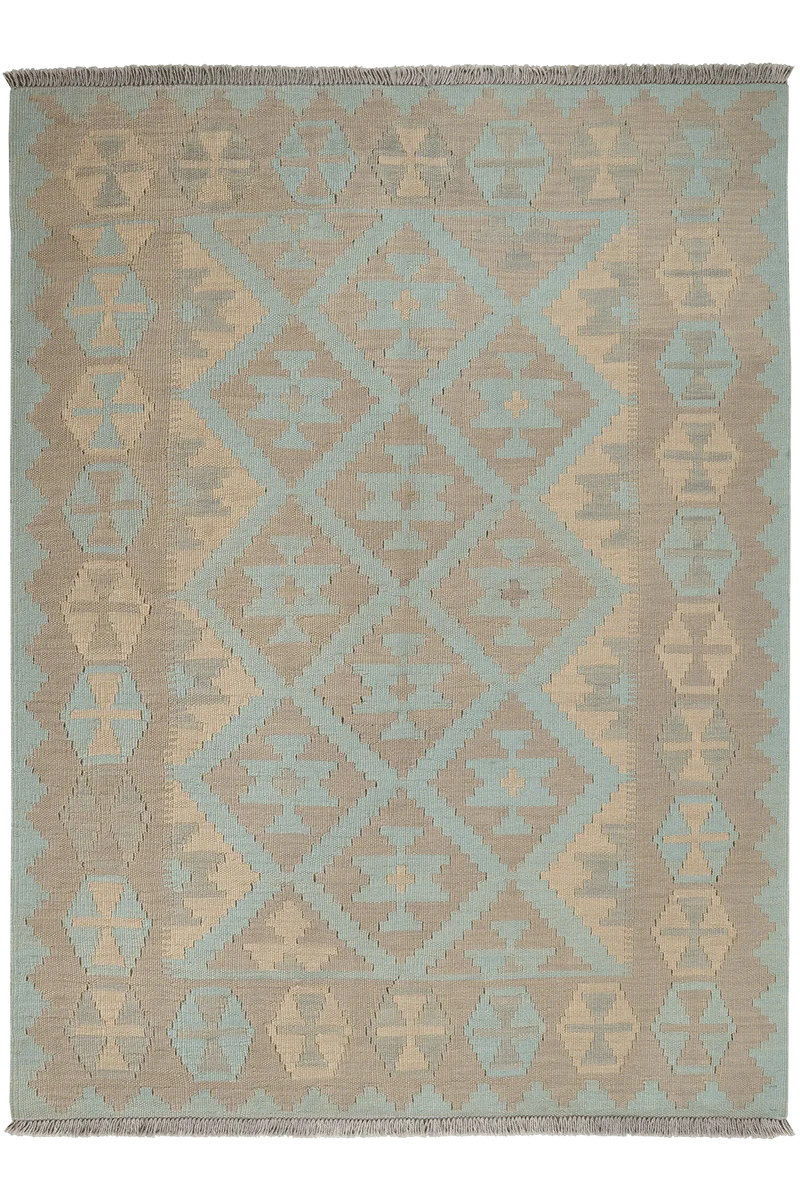 Kelim Gashgai · Handgewebt – Grün, 170x127 cm