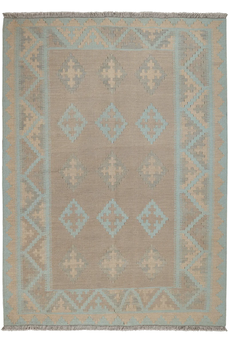 Kelim Gashgai · Handgewebt – Grau, 174x126 cm