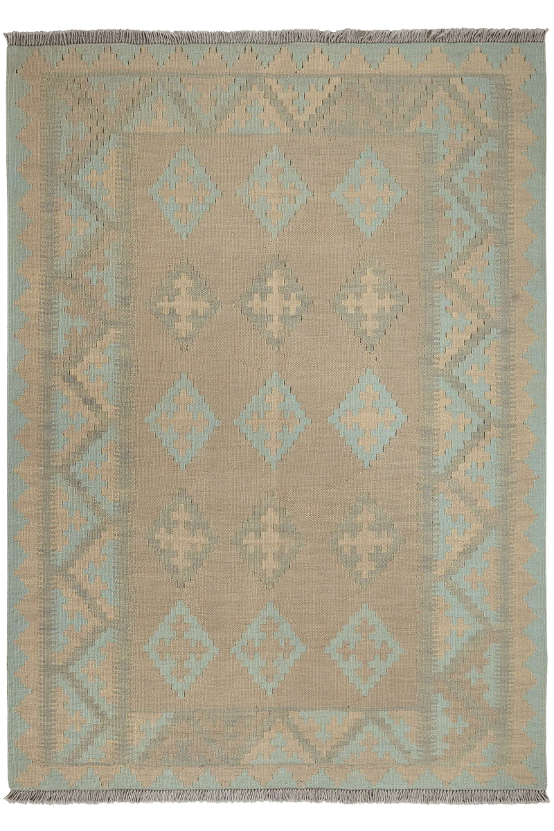 Kelim Gashgai · Handgewebt – Grau, 173x125 cm