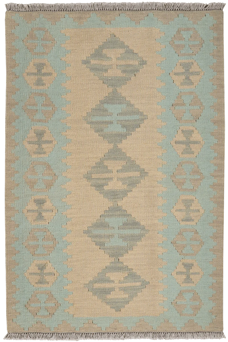 Kelim Gashgai · Handgewebt – Beige, 117x80 cm