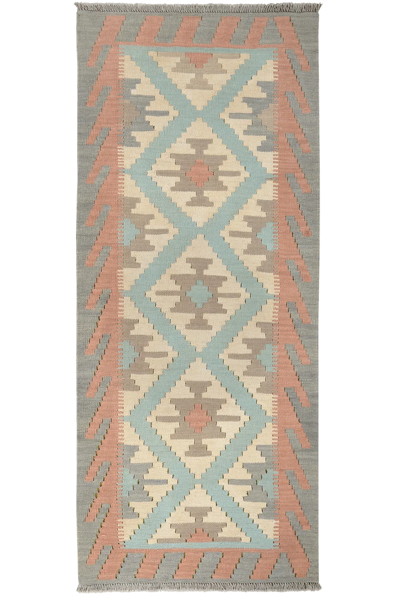 Kelim Gashgai · Handgewebt – Beige, 190x80 cm
