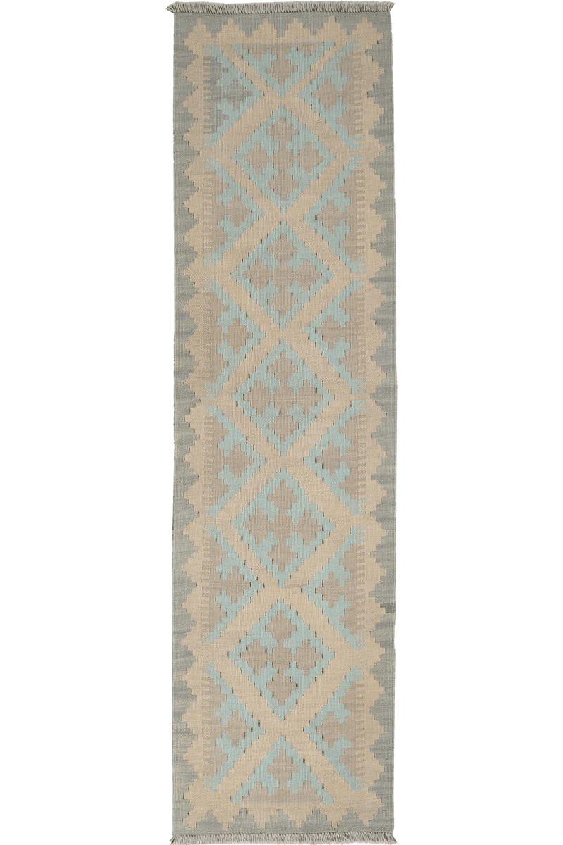 Kelim Gashgai · Handgewebt – Beige, 197x53 cm
