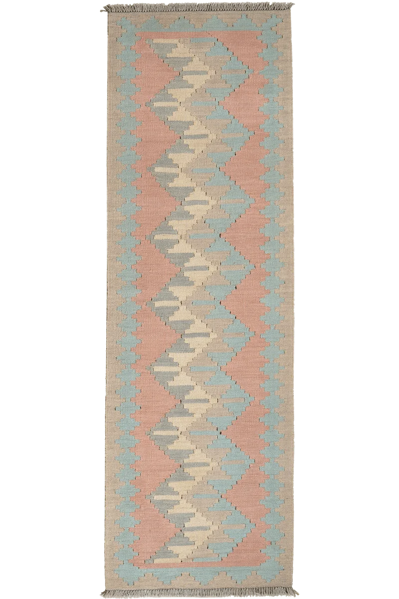 Kelim Gashgai · Handgewebt – Rosa, 186x57 cm