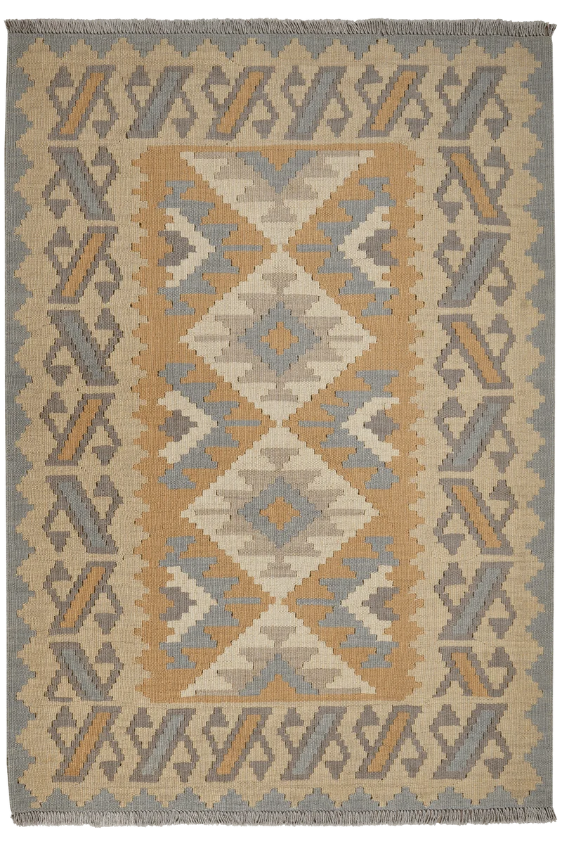 Kelim Gashgai · Handgewebt – Beige, 175x121 cm