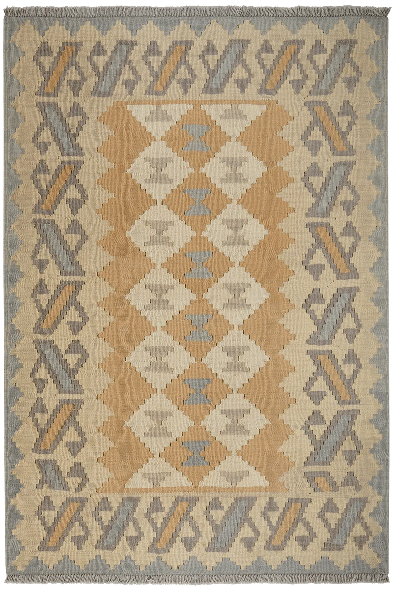 Kelim Gashgai · Handgewebt – Beige, 170x118 cm