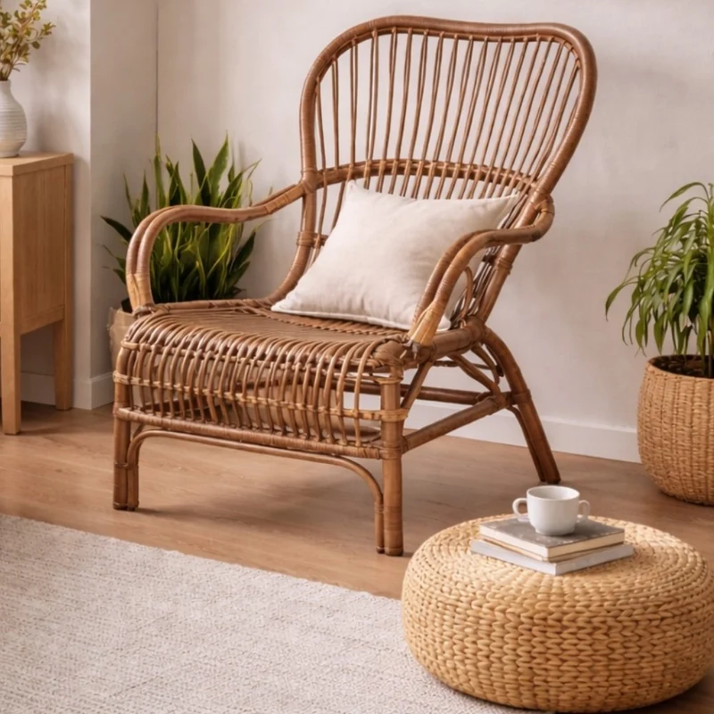 Natürlicher Rattan Sessel SUMATRA Antique-Brown