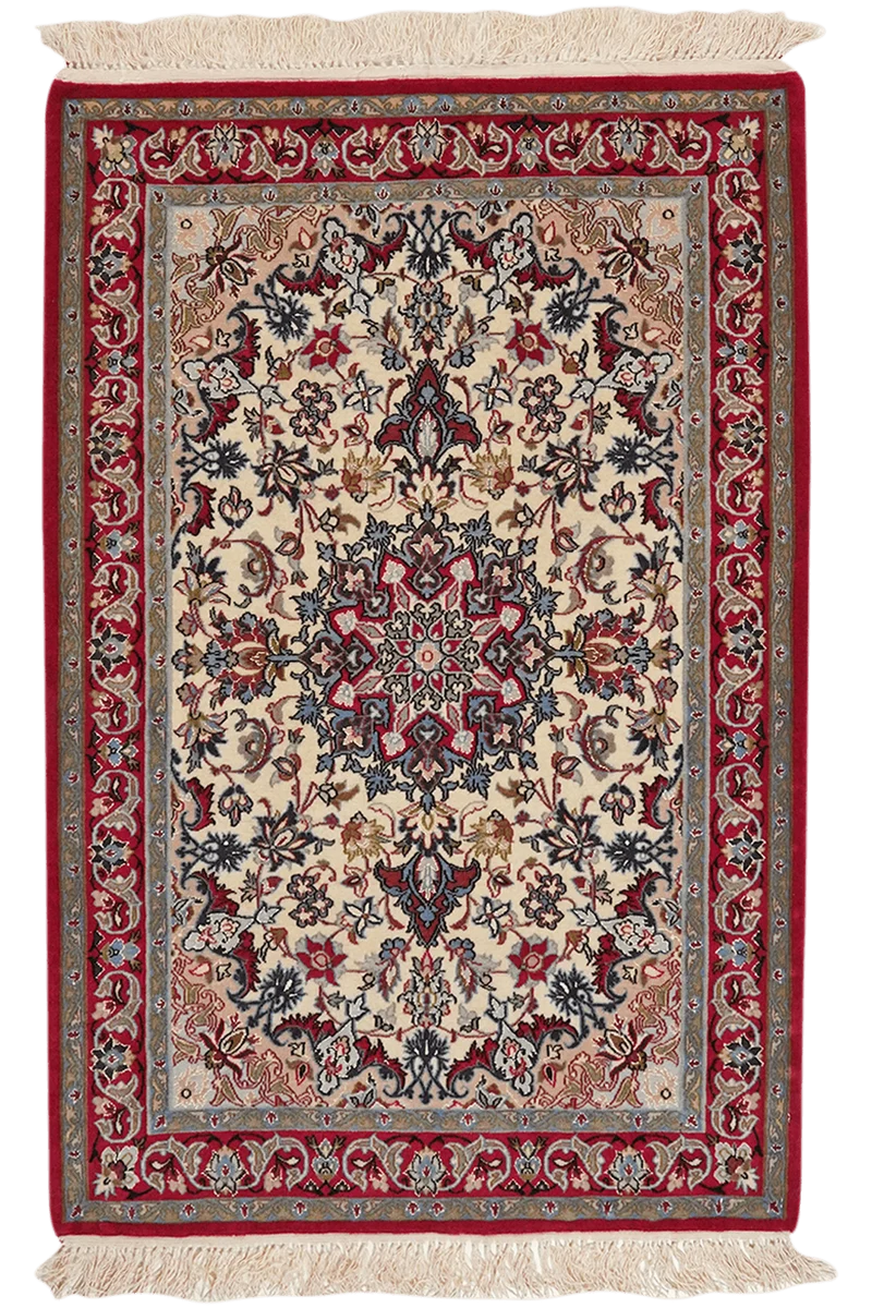 Isfahan · Handgeknüpft – Beige, 111x73 cm