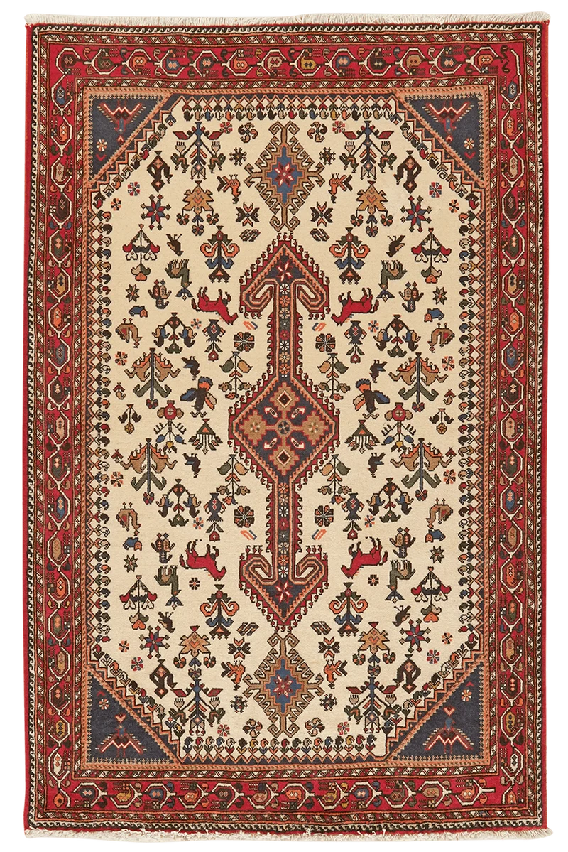 Nasrabad · Handgeknüpft – Beige, 155x102 cm