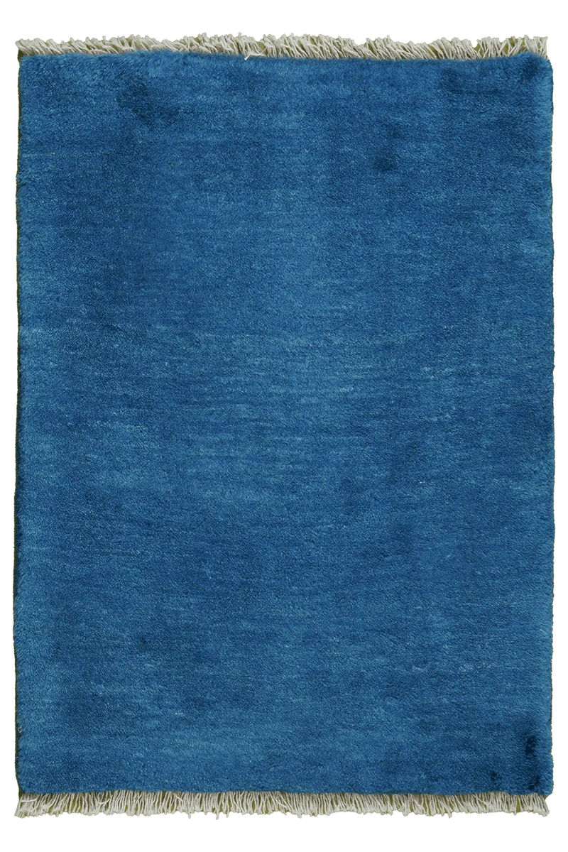 Gabbeh · Handgeknüpft – Blau, 87x65 cm