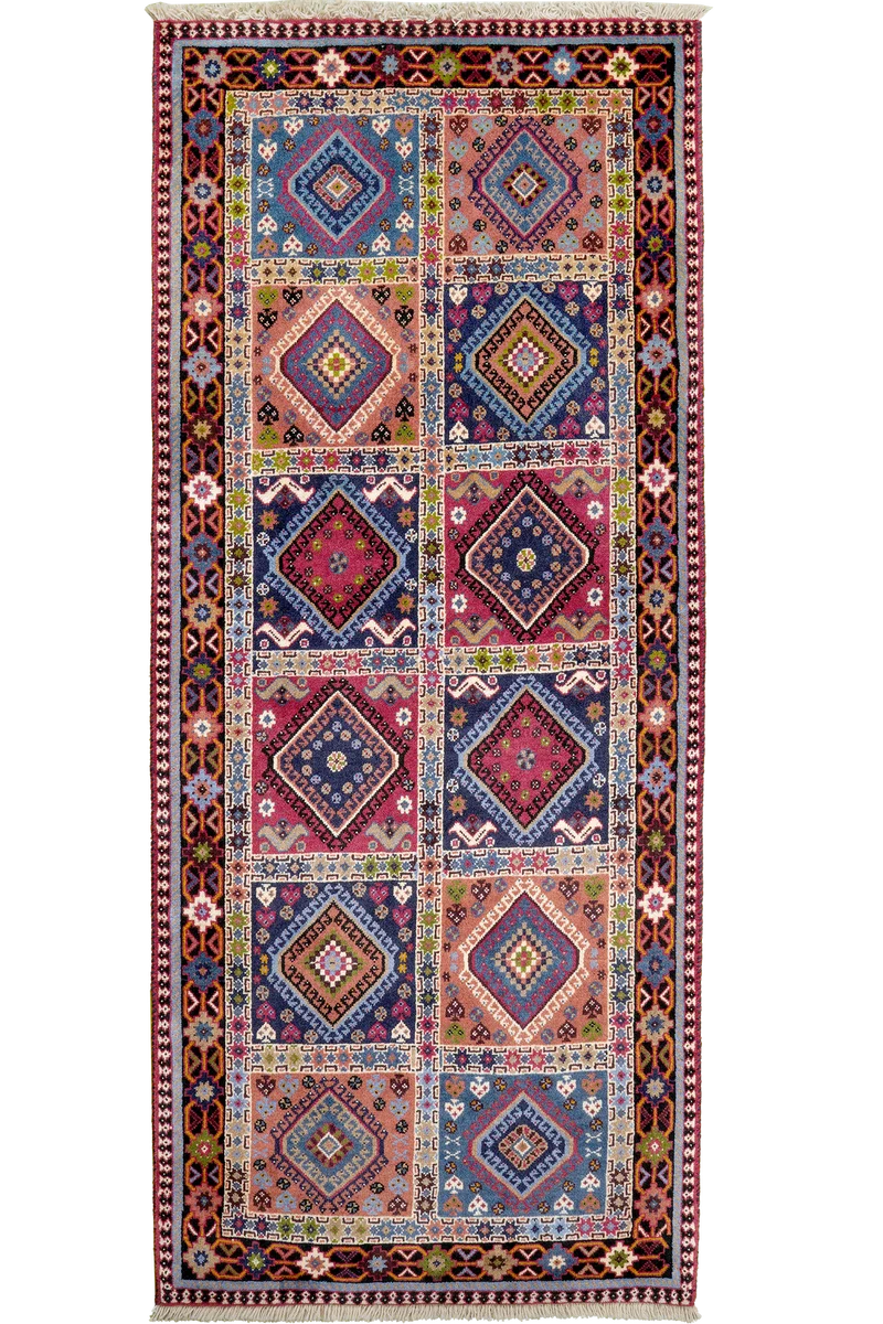Yalameh · Handgeknüpft – Bunt, 202x83 cm