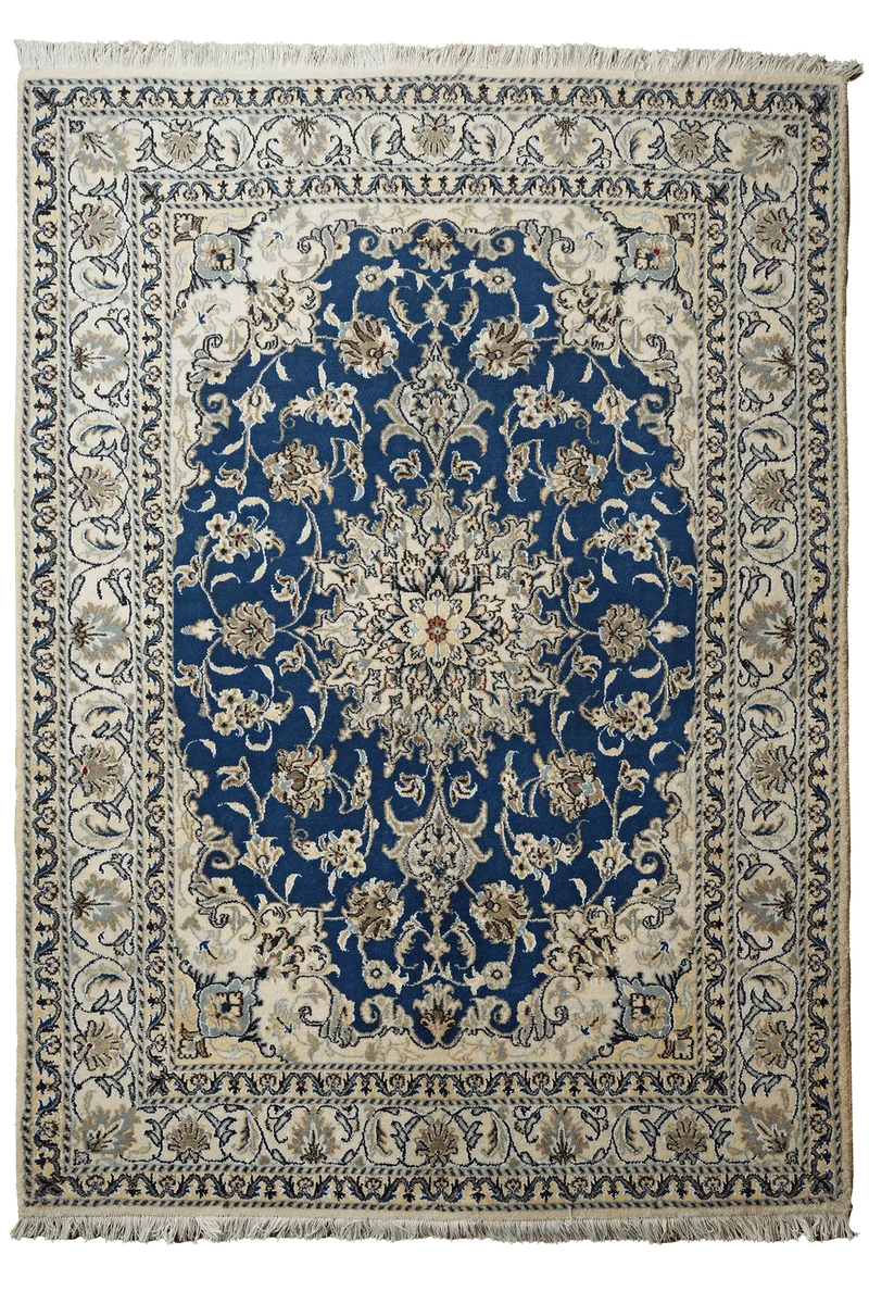 Nain 12La · Handgeknüpft – Blau, 207x149 cm