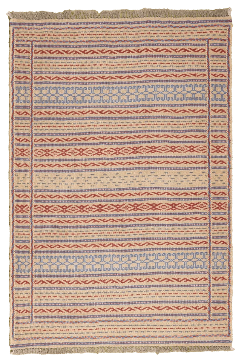Kelim Kordi · Handgewebt – Beige, 124x84 cm