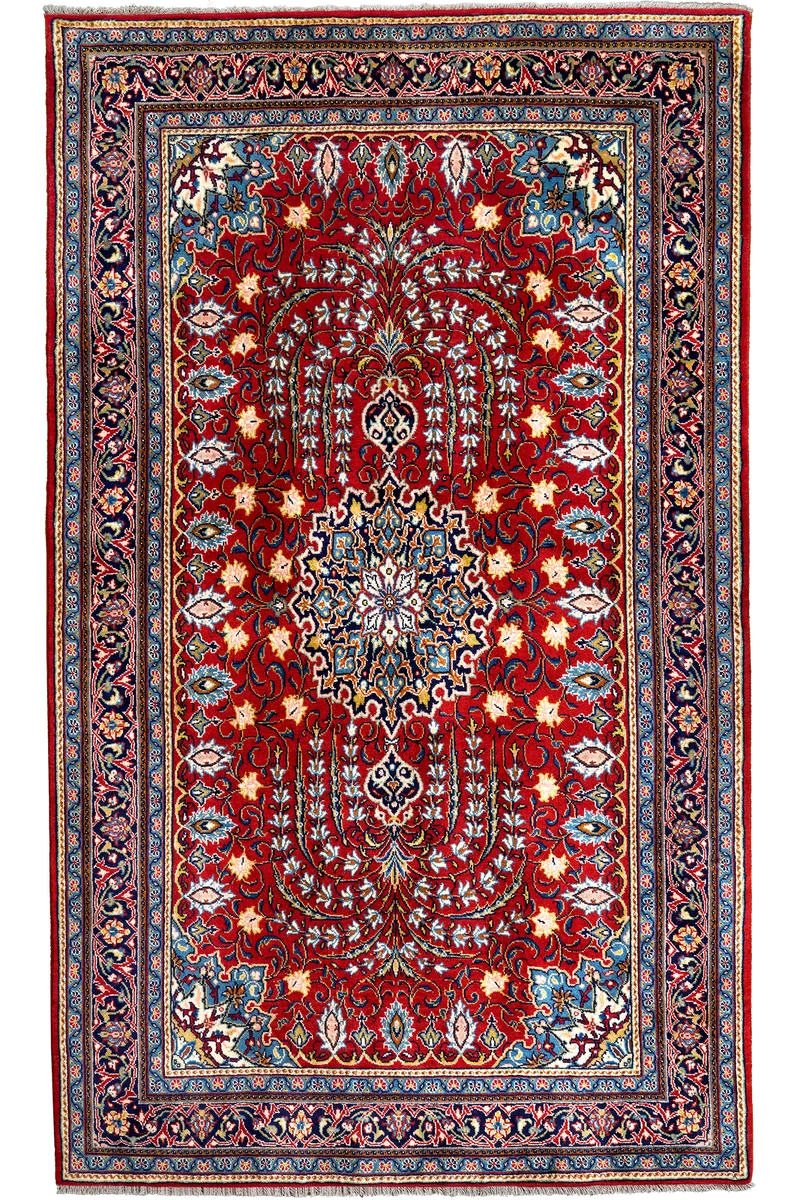 Sarough · Handgeknüpft – Rot, 220x132 cm