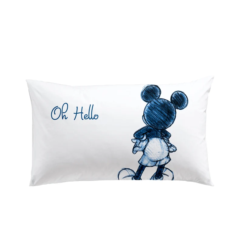 Coppia Federe in Cotone Mickey ok Cartoons