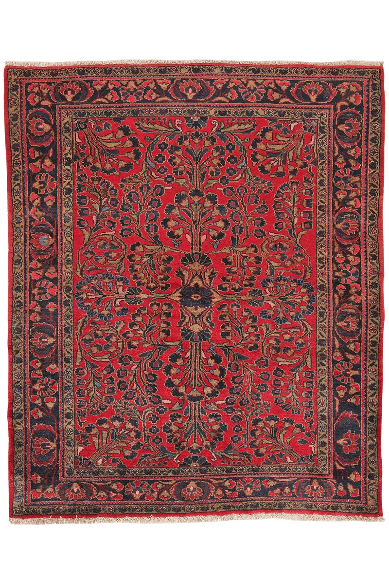 Lilian · Handgeknüpft – Rot, 188x155 cm