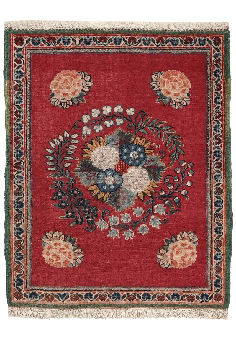 Kashan · Handgeknüpft – Rot, 60x50 cm